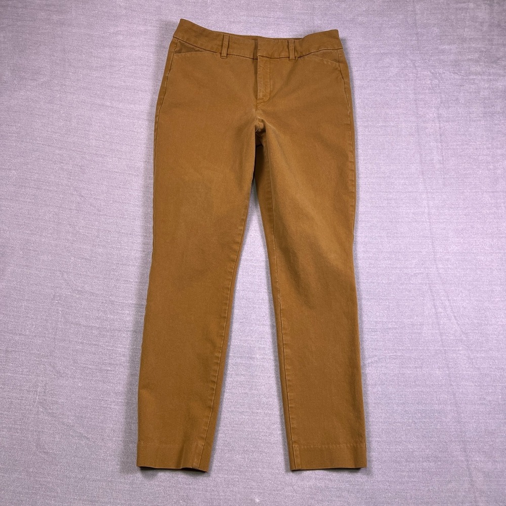 Old Navy Womens Tan Brown Pixie High Rise Secret Slim Pocket Ankle Pants Size 4